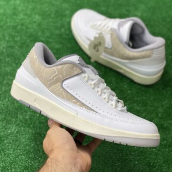 Nike Other - Nike Air Jordan 2 Retro Low Mens Sportswear Shoes White DV9956-100 VNDS Size 12